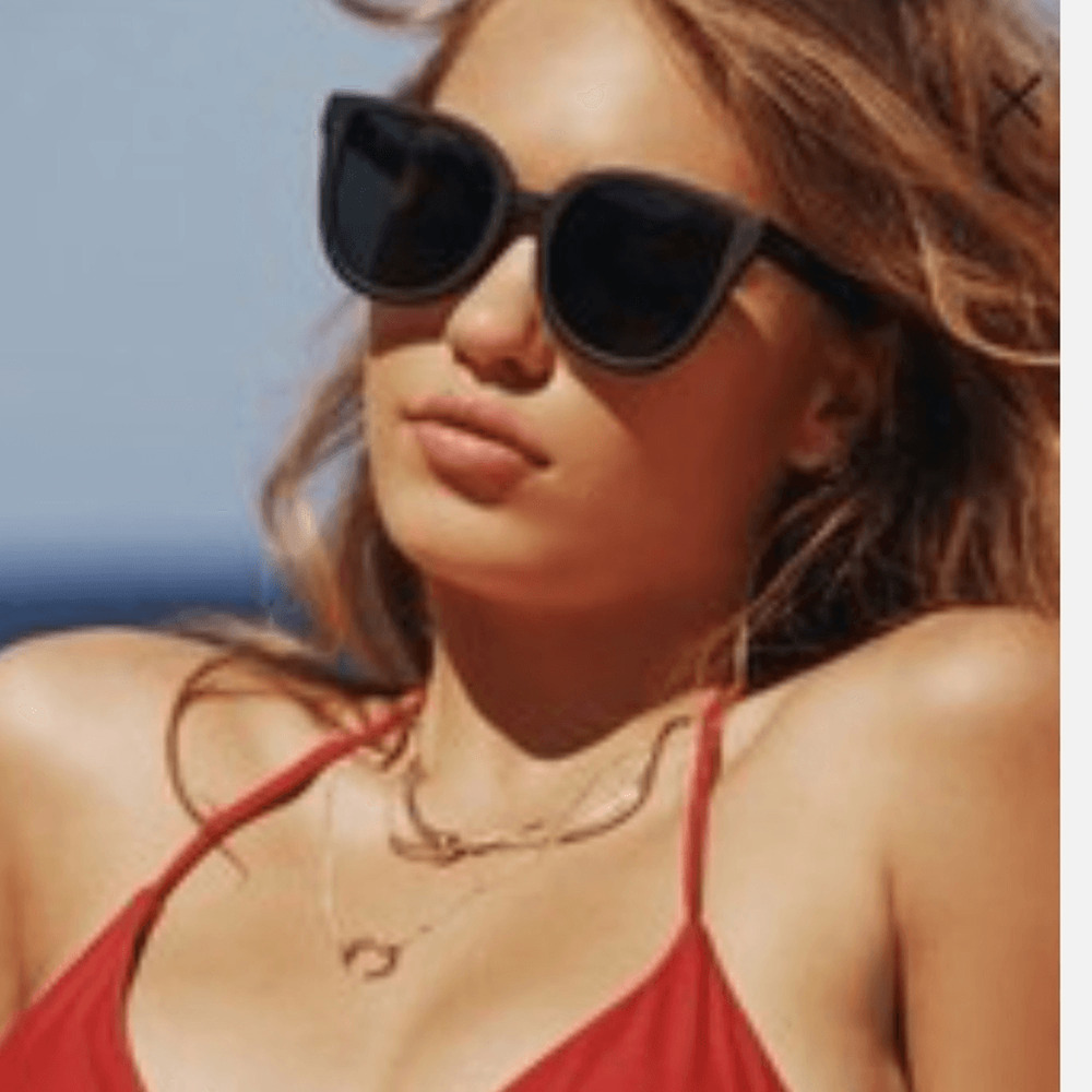 NEW! Quay It’s My Way Black Oversized Cat-Eye Sunglasses smoke